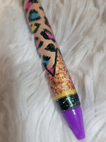 Glitter Leopard Print Pen