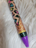 Glitter Leopard Print Pen