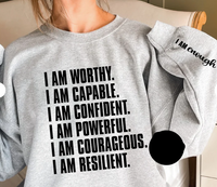 I am enough sweatshirt