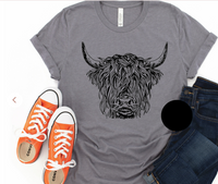 Oversized Highland cow T-shirt